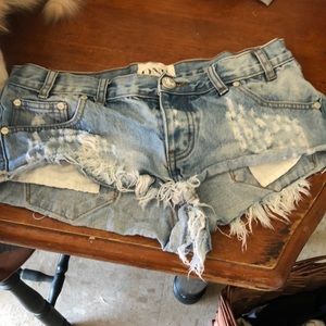 One Teaspoon Trashwhores Shorts